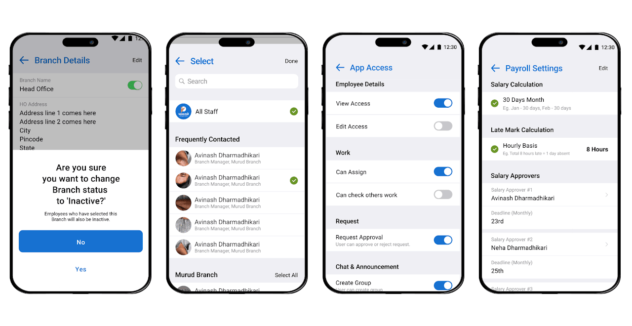 Pavanraje mobile interface